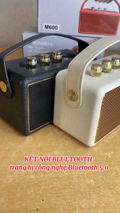 Loa Bluetooth Không Dây M600 CAO CẤP - Loa Thiết Kế Đơn Giản Sang Trọng Âm Thanh Chân Thực Bass Đập Căng - Pin Khỏe Giá Rẻ
