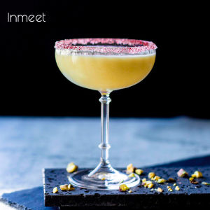 Inmeet Striped high footed cocktail glass champagne glass red wine glass cup