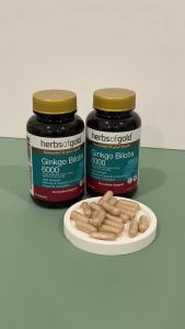 Viên Uống Ginkgo Biloba 6000 Herbs of Gold – Hỗ Trợ Tuần Hoàn Máu Não Tăng Cường Tập Trung Giảm Mệt Mỏi – Hộp 60 Viên