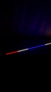 ไฟนีออน 24V สีธงชาติ ขนาดยาว 118 เซนติเมตร  ใช้ไฟรถ ไฟแบต มีหลายสีให้เลือก