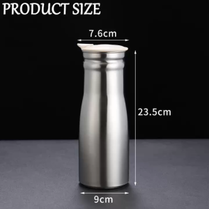 Stainless steel 1000ml cold water pitcher is convenient easy to use practical has a large capacity and is durable.
