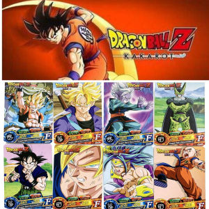 Bandai | 5 Packs Dragon Ball Z Cards Goku Vegeta Frieza Majin Buu Broli Piccolo Action Figures Paper Card Trading Collection Gift Toy