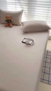 Solid Color Fit Sheet Single Double Queen Size Fitted Cover 90 120x200 150x200 180x200 Mattress Cover with Elastic Band Bedsheet