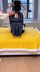 Oldlaiben  ที่รองคอสระผมพกพา สำหรับสระผม อ่างสระผม สำหรับผู้สูงอายุ ผู้ป่วยติดเตียง อ่างสระผมผู้ป่วย