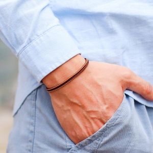 Grade A Weaven String Bracelet For Men 3mm Thin Rope Outdoor Sports Casual Braslet Perfect Gift For Him Accesorios Hombre Joias