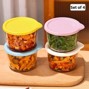 Food Grade Refrigerator Safe Glass Food Storage Container