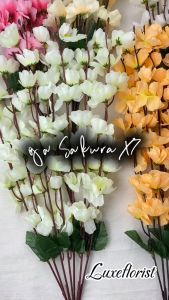 BUNGA SAKURA JEPANG X7 ARTIFICIAL DEKORASI PERNIKAHAN HIASAN CAFE RUMAH BUNGA IMPORT PREMIUM ARTIFISIAL