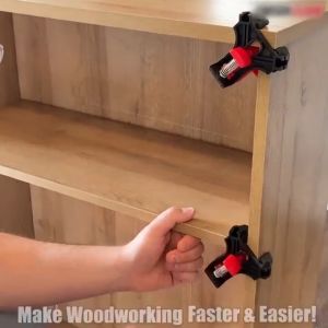 Corner Clamp 90° Adjustable Corner Clamps for Woodworking Single Handle Spring Loaded Right Angle Clamp