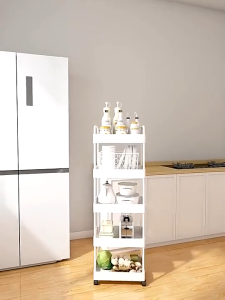 SALVO 3/4/5 tầng Xe Đẩy Spa lưới có bánh xe Kệ xe đẩy Kệ Đựng Đồ Đa Năng có tay vịn Kệ nhựa phòng tắm