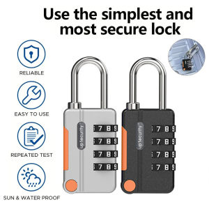 Anti-theft TSA 4 Digit Combination Lock Customs Password Lock Suitcase Luggage Coded Lock Cabinet Lock Contrast Color Padlock