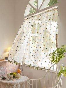 Meirenpeizi | Cream-style French no-drill blackout curtain