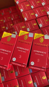 3 PCS Clariderm Astringent Alkohol 100% / Toner Pembersih Wajah For Oily Skin - 60mL / Toner Clariderm 60mL / Toner Wajah Clariderm