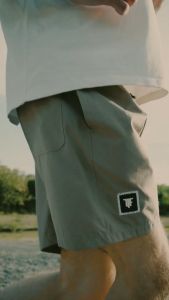 Moral Flat Official Boardshort - Celana Pria - MODS - Cream