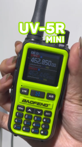 Baofeng UV-5R MINI Portable Walkie Talkie 5W Type-C Charging Bluetooth APP Programming for Security Construction Warehouse Outdoor(black)