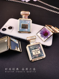 Elegant Female-Focused Mobile Phone Stand Creative Beauty Mirror Support Lightweight Sticky Back Cover Luxury Clip Portable Foldable Finger Ring Desktop Show Wonder