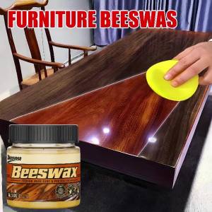 Pure Beeswax Wood Furniture Polishing Wax Waterproof Anti-Crack Leather Care Restoration Polish