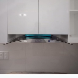 Máy hút mùi kính cong Kaff KF GB983N inox kính cường lực công suất hút 1000m3/h thiết kế sang trọng