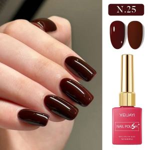 15ml Gel Nail Polish 6 Colors Red Polish Super Bright Semi-Permanent DIY for Nail Art Materials Uv Permanent Seedling Varnish