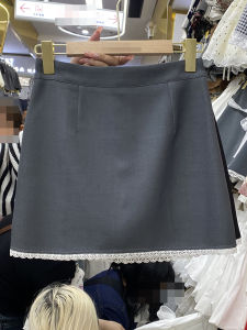Korean Style High Waist Lace Patchwork Bodycon Mini Skirt Womens Spring 2025 New Arrival Versatile Anti-Light Short Skirt