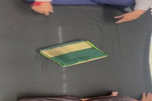 [Pre Order] 1 Minute Ready To Wear / Normal KHADI COTTON Saree ~ Delivery Lead Time : 10 days