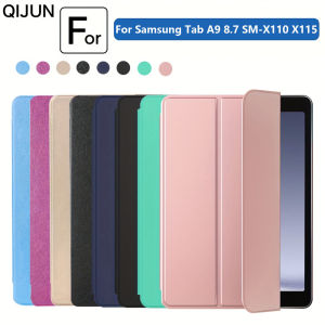 For Samsung Tab A9 Case 8.7" Trifold PU Leaher Back Stand Tablet Coque For Galaxy Tab A9 8.7 inch SM-X110 SM-X115 Case Funda