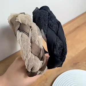 【VanHariacc】คาดผมสีดำแบบเกาหลี กันลื่นสำหรับผม เพิ่มความงามให้ทรงผม