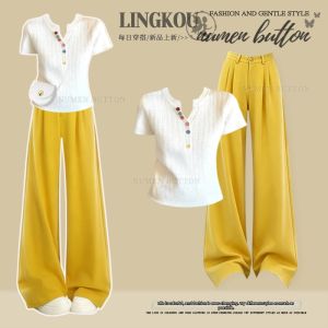 NUMEN BUTTON | Petite Summer Two-piece Set