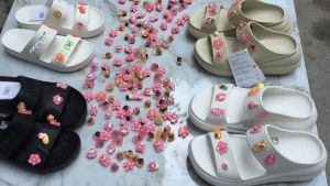 Crocs - Charm Jibit gắn giày dép crocs óng ánh siêu đẹp model 2023 ET72 set 10 cái ngẫu nhiên