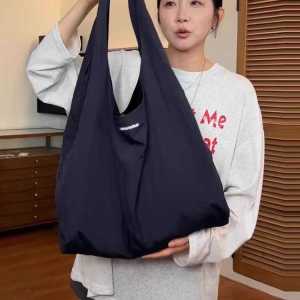 Widulia Summer Large Shopping Bag Quick-Dry Canvas Handbag Tote Bag with Large Capacity Single Shoulder Bag for Women