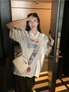 Mesh Embroider Short Sleeve T-Shirt Mens and Womens Loose Quick-Drying Mesh Breathable V Neck Basketball Sports Training Wear Half Length Tops