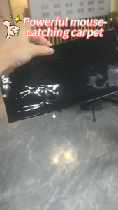 6 Pieces Airpurgy Black Sticky Mouse Magic Carpets - Super Mouse-Catching Tool Home Living Room Safe Environmental Protection