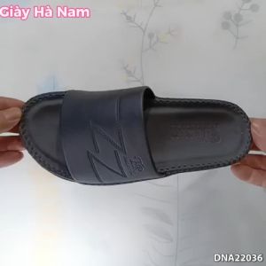 Dép Nam Quai Ngang TiTi ĐÔ Đã May Viền Chân Quai Chắc Chắn Da Bò Thật Cao Cấp DNA22038