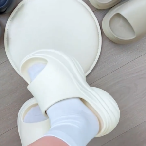 Women’s EVA Wedge Sandals Chunky Korean Fashion High Wedge 9cm Thick Soled Heeled Slides Slippers Ultra Comfy Outdoor