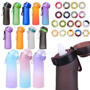 650ML Sports Drink Bottle Portable Flavored Gym Fitness Bottle Drink More Water Reusable Cup Outdoor Sport Cold Water Bottles