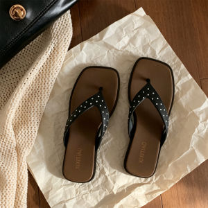 XIXITIAO | Stylish Thick Sole Slip-resistant Polka Dot Platform Flip Flops