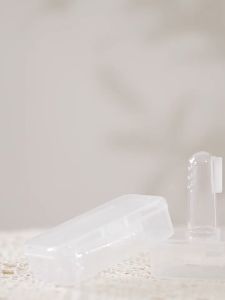 [Little B House] Baby Finger Toothbrush Safety Silicone Tongue Coating Cleaning Finger Brush 婴儿手指牙刷 Berus Gigi Bayi - BA17
