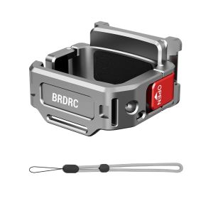 BRDRC Expansion Adapter For DJI Osmo Pocket 3 Mount Bracket Multifunctional Frame Holder Clip for Pocket 3 Accessory with Strap