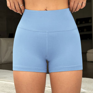 Womens Sports Yoga Shorts with High Waist Hip Lift Fitness Running Cycling 3-point Shorts Quick Drying Womens Yoga Short