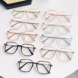 IVY Color-change Transparent Frame Myopia Glasses Women Ins Large Frame Anti-blue Light Optical Glasses