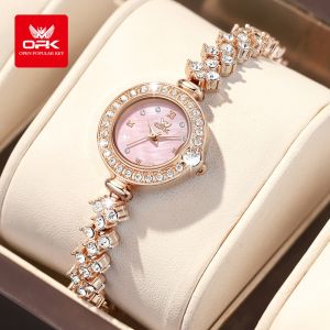 OPK elegant watch for woman korean style waterproof diamond stainless steel quartz watch