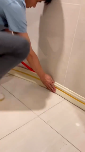 Goldstar 3D Foam Wall Edge Strip Stickers Can be folded in half Self-Adhesive Waterproof Baseboard Corner Waist Line Sticker Home Decor 230cmX8cm