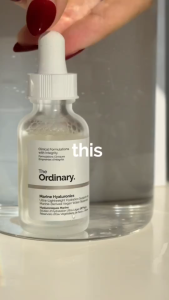 The Ordinary Marine Hyaluronics 30mL Lightweight Hydrating Facial Serum Deeply Replenish Water Relieve Skin Dehydration Dryness And Rough Flaky Texture