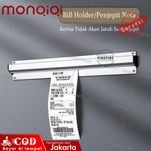 Bill Holder/ Receipt Holder/ Capitan Nota Stainless 45x6 cm/60*6cm/90*6cm/Penjepit Kertas Bon Bill Tab Grabber Aluminum Bill Holder Restaurant Getra Cafe