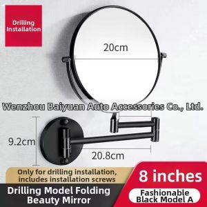 Extensible Double-Sided Makeup Mirror Space Aluminum