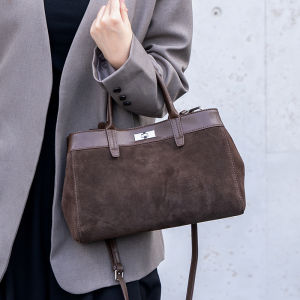 Túi Xách Nữ Bằng Da Thật Túi Đeo Chéo Thời Trang Túi Mua Sắm Văn Phòng Có Tay Cầm Trên Cùng Và Túi Bên Trong