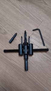 KBộ mũi khoan khoét lỗ tròn điều chỉnh 30-120mm ( gỗ và thạch cao) Wadfow WKJ9K01