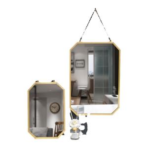 JYHOME | Scandinavian Style Iron Square Wall-Mounted Mirror