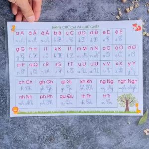 MESAU.KIDS Bảng Chữ Cái Dán Tường Bảng Chữ Cái Tiếng Việt Chữ Số 1-10 Cho Bé Mầm Non