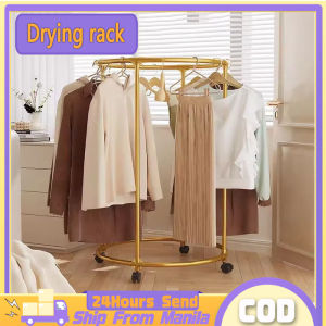 Rotating Clothes Rack With Wheels Steel Clothes Rack Hanging Organizer For Live Selling And Business Heavy Duty Stainless Clothes Rack Hanging Indoor Outside