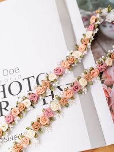 ภาษาฝรั่งเศส ลูกไม้ Trim ผ้าม่านปักลูกปัดดอกไม้สีสันทําด้วยมือ Diy ตกแต่ง ปกเสื้อ กระโปรง ขอบผ้าอุปกรณ์เย็บผ้าบ้าน